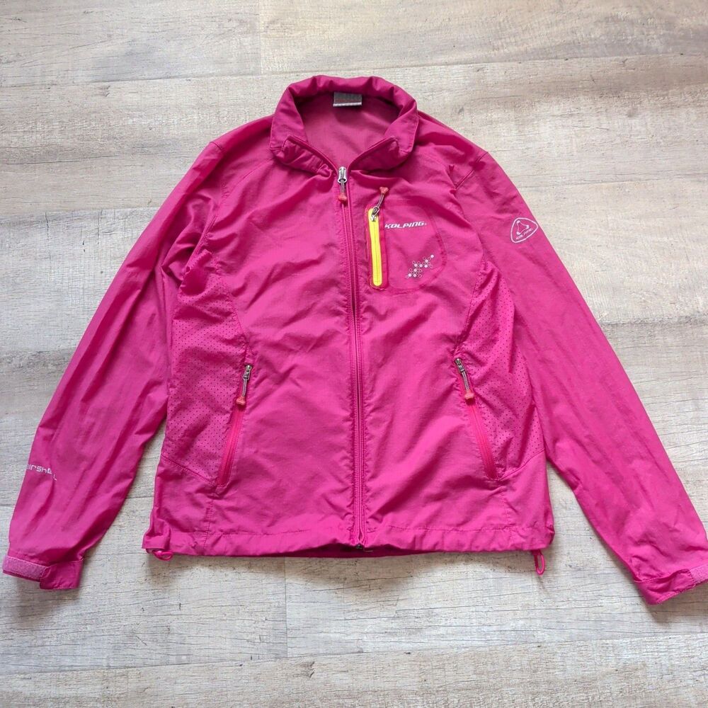 KOLPING Unlimited Outdoor Womens Fleece Jacket 1/4 Zip Orange Hiking Golf 95